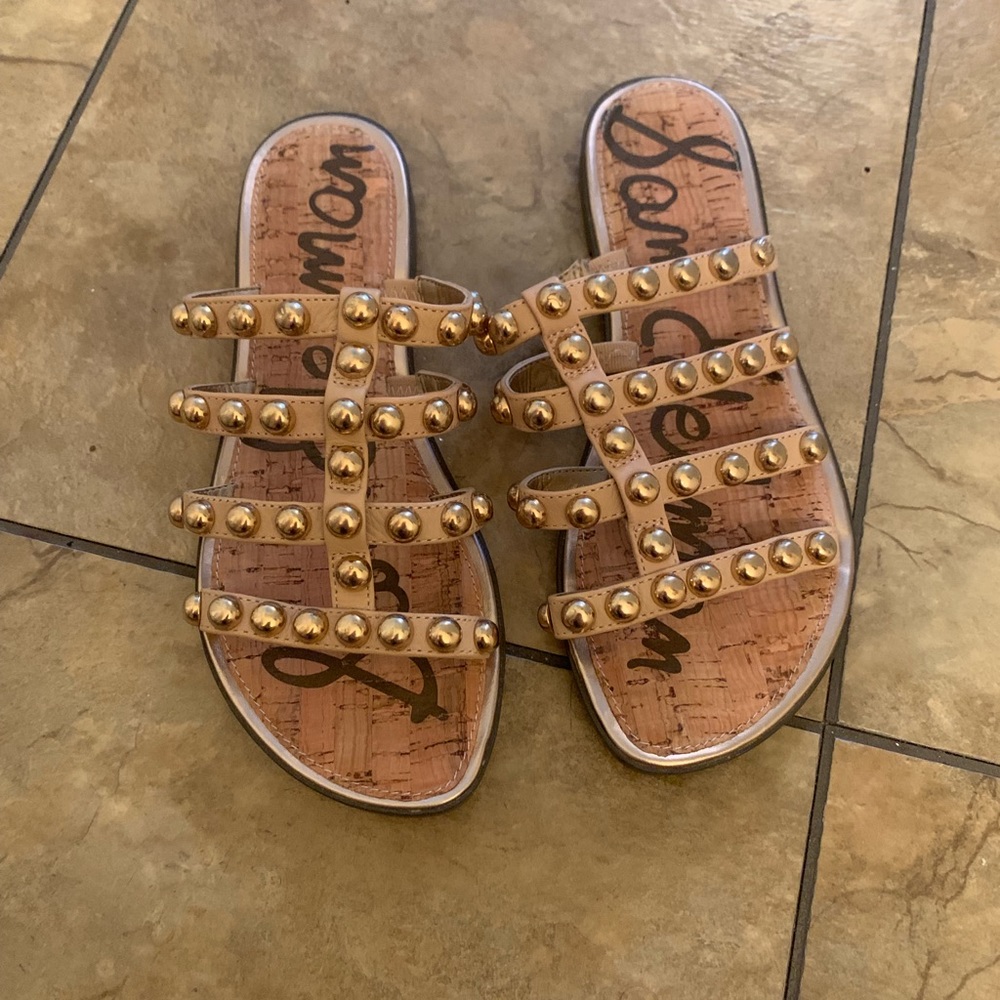 Sam Edelman Glenn Studded Leather Slides